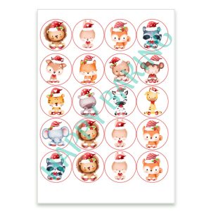 Eetbare Cupcake Toppers Kerst Super Cute