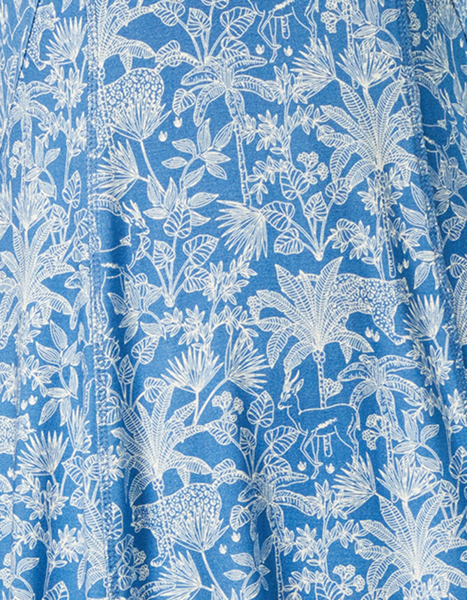 Himalaya – Iva jungle blauw jurk Bloem - Afbeelding 5