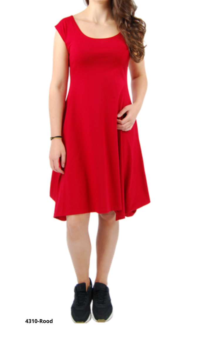 Boris – Mouwloze zomerjurk in diverse uni kleuren – nr. 4310 - Afbeelding 5