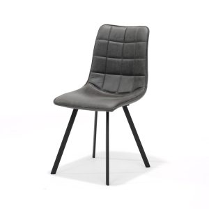 Cora stoel – Bull Microleder Graphite #66