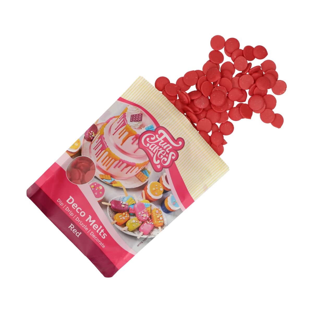 FunCakes Deco Melts -Rood- 250g - Afbeelding 3