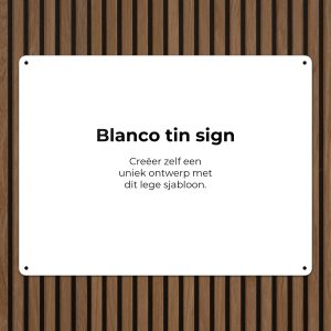 Metalen bord – Blanco – 40x30cm