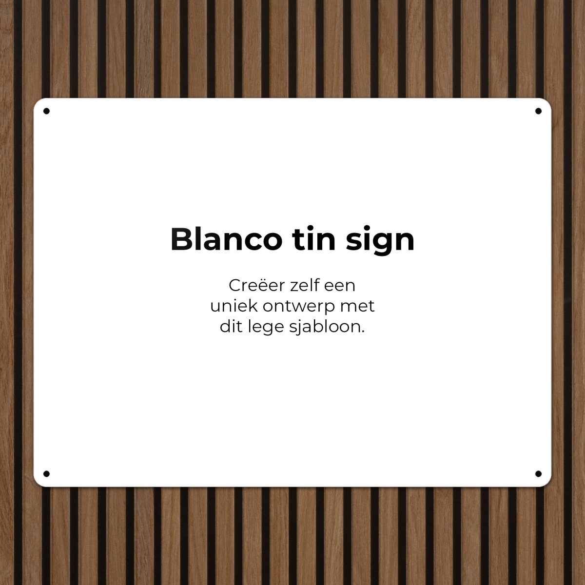 Metalen bord – Blanco – 40x30cm