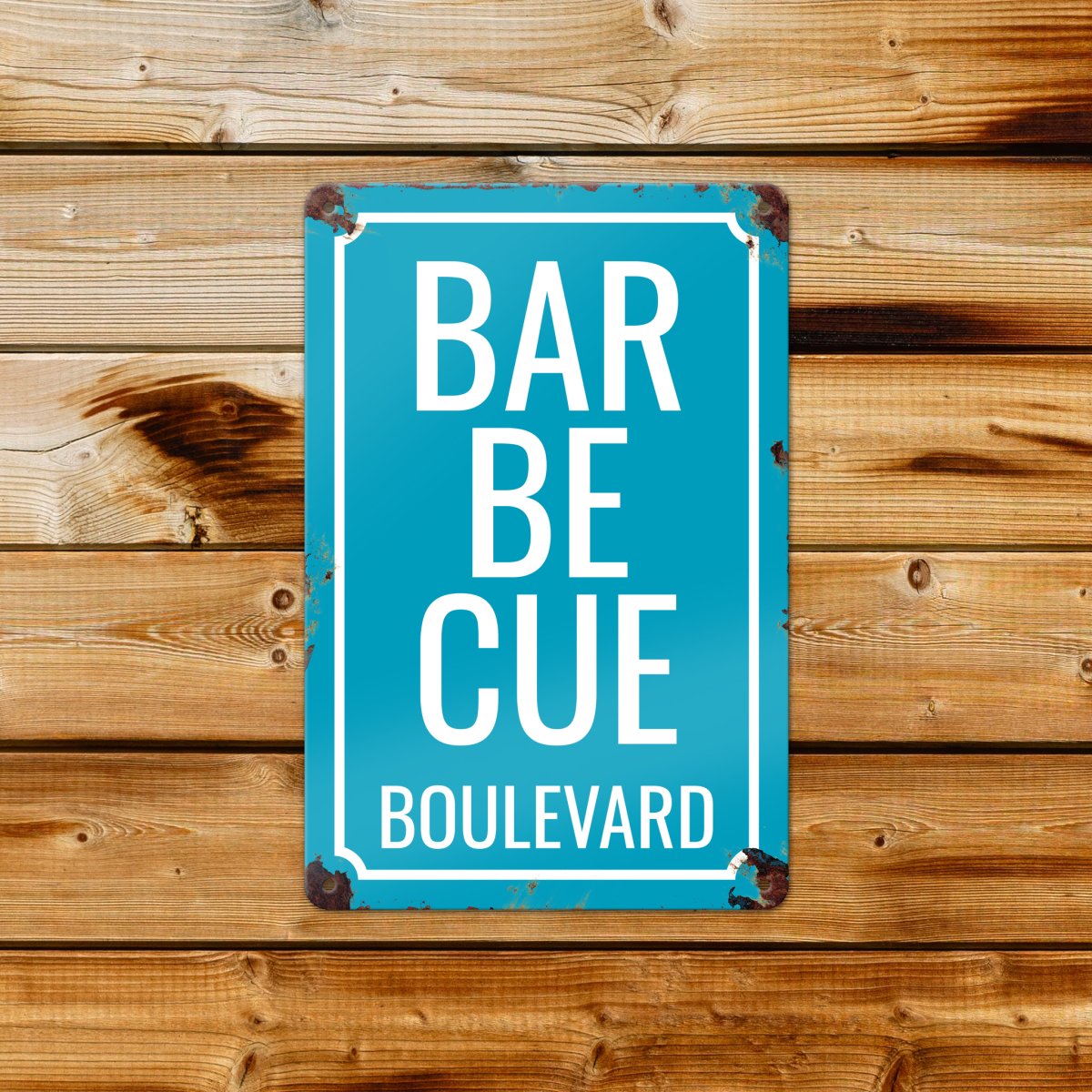 Metalen bord – BBQ Blvd – 20x30cm - Afbeelding 2