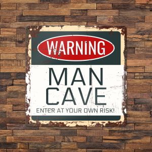 Metalen bord – Warning – 30x30cm