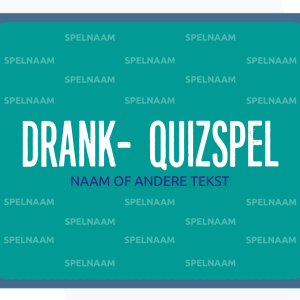 Quiz- of drankspelletje 110×90