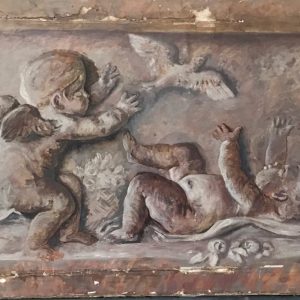 Oud schilderij olie verf op linnen w