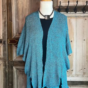 Mapa Mundo – Vest Dana dubbel – Licht turquoise */petrol