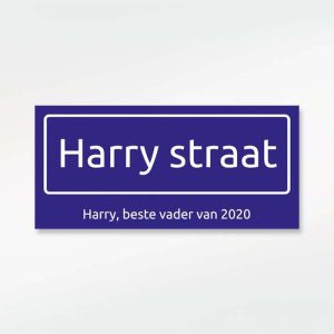 Tin Sign Straatnaam – 40x20cm