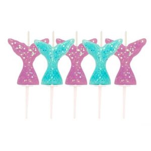 Glitter Mermaid Tail Pick Candles
