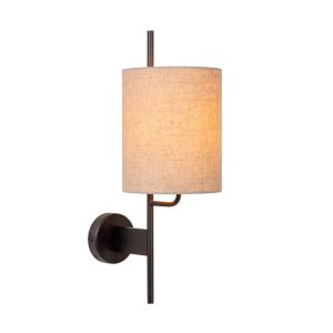 Lucide MAGIC – Wandlamp – 1xE27 – Met USB oplaadpunt – Zwart