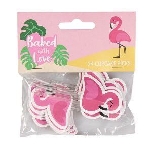 Baked With Love Cupcake Prikkers Flamingo 24st