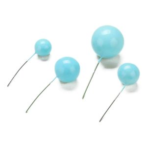Bubbles Toppers Licht Blauw Set/4