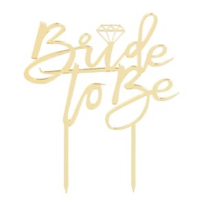 Cake-Masters Cake Topper Bride to be Goud