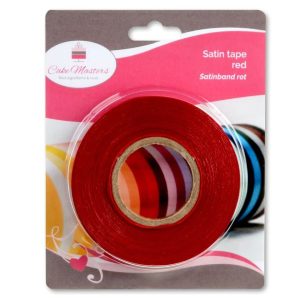 Cake-Masters Satin Ribbon 14mmx30m Red
