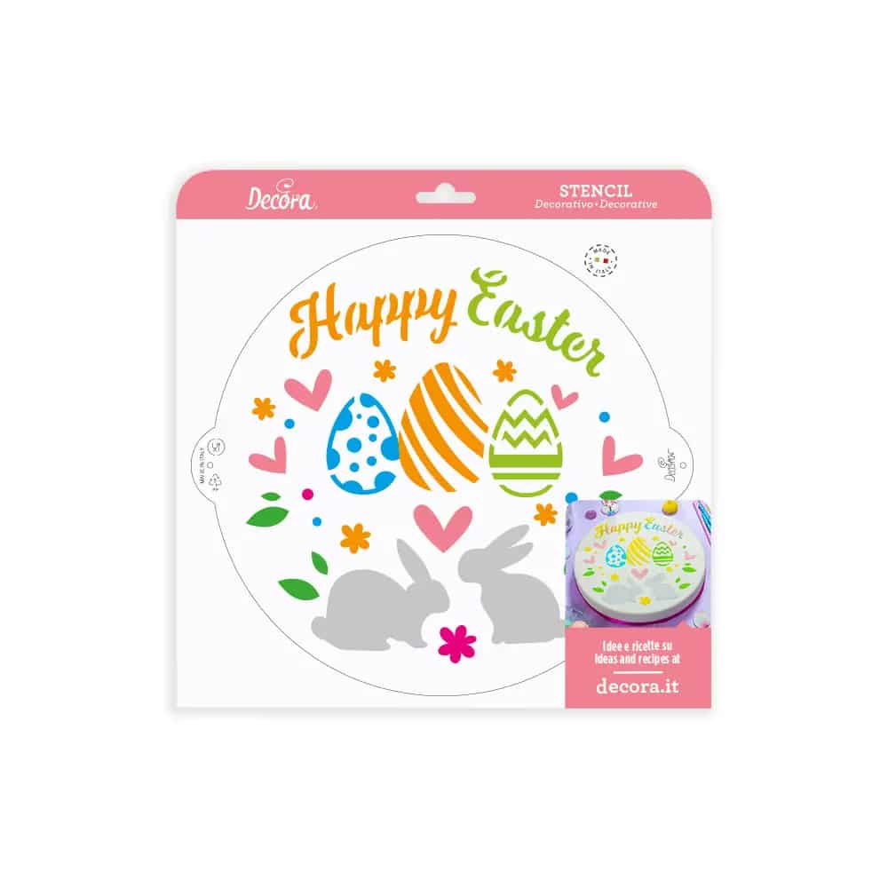 Decora Stencil Happy Easter ø25cm - Afbeelding 5