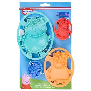 Dr. Oetker Peppa Pig & Familie – Embossing Cookie Cutter pc/4