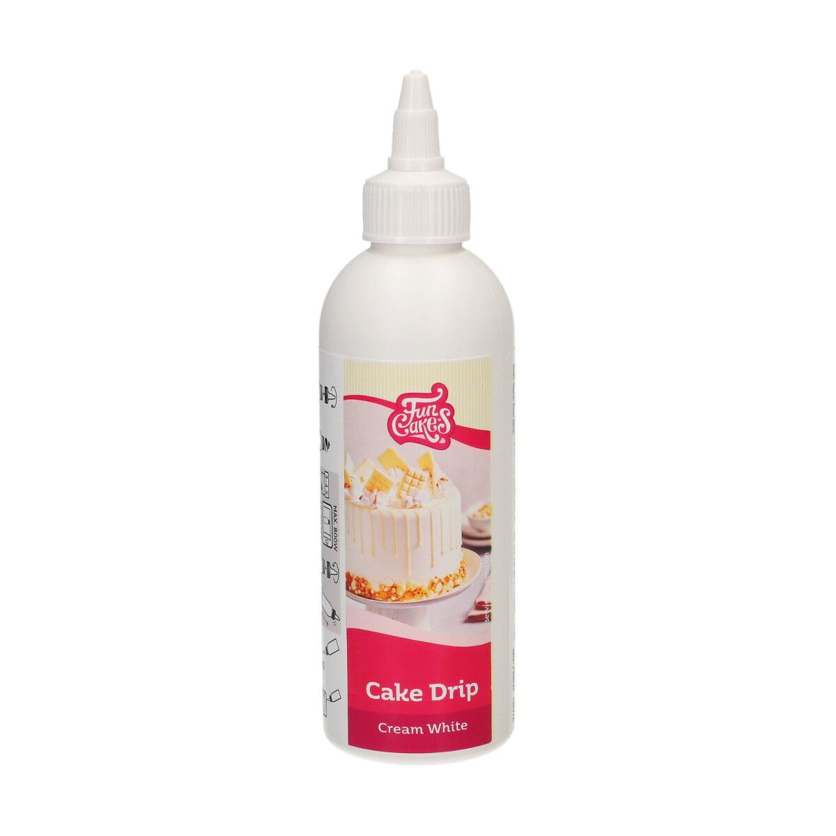 FunCakes Cake Drip Roomwit 180 g - Afbeelding 2