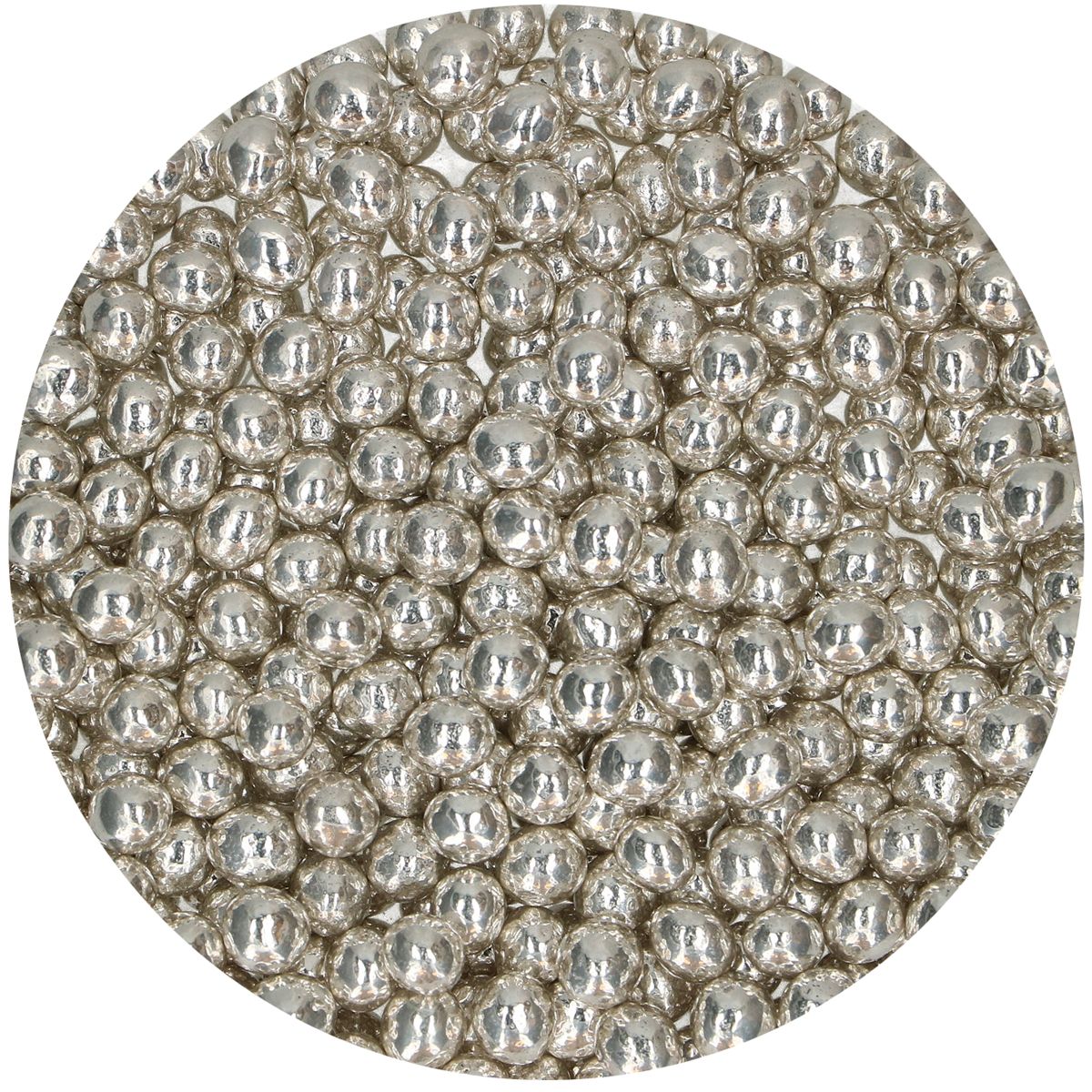 FunCakes Crispy Choco Pearls – Metallic Silver 60g - Afbeelding 3