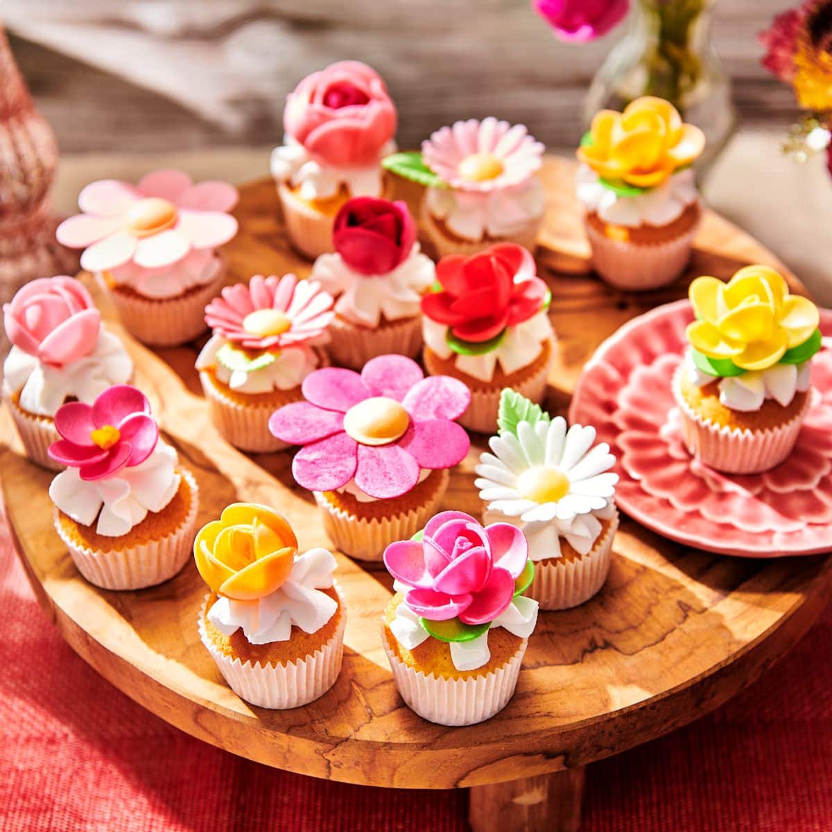 FunCakes Eetbare Papieren Bloemen Roos pk/6 - Afbeelding 4