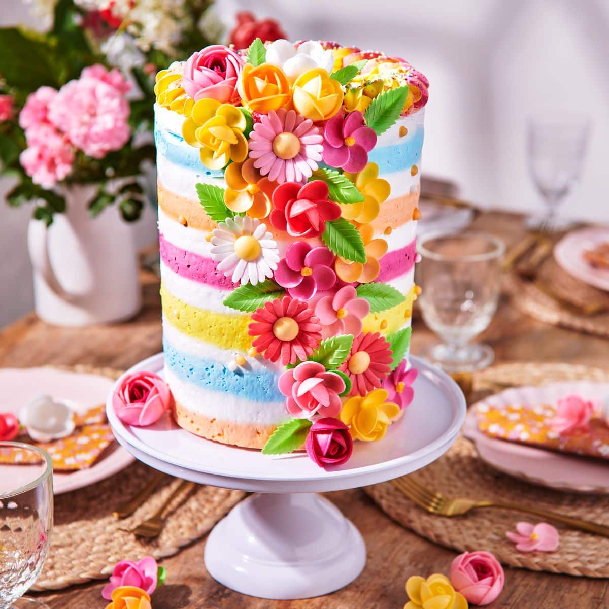 FunCakes Eetbare Papieren Bloemen Roos pk/6 - Afbeelding 5