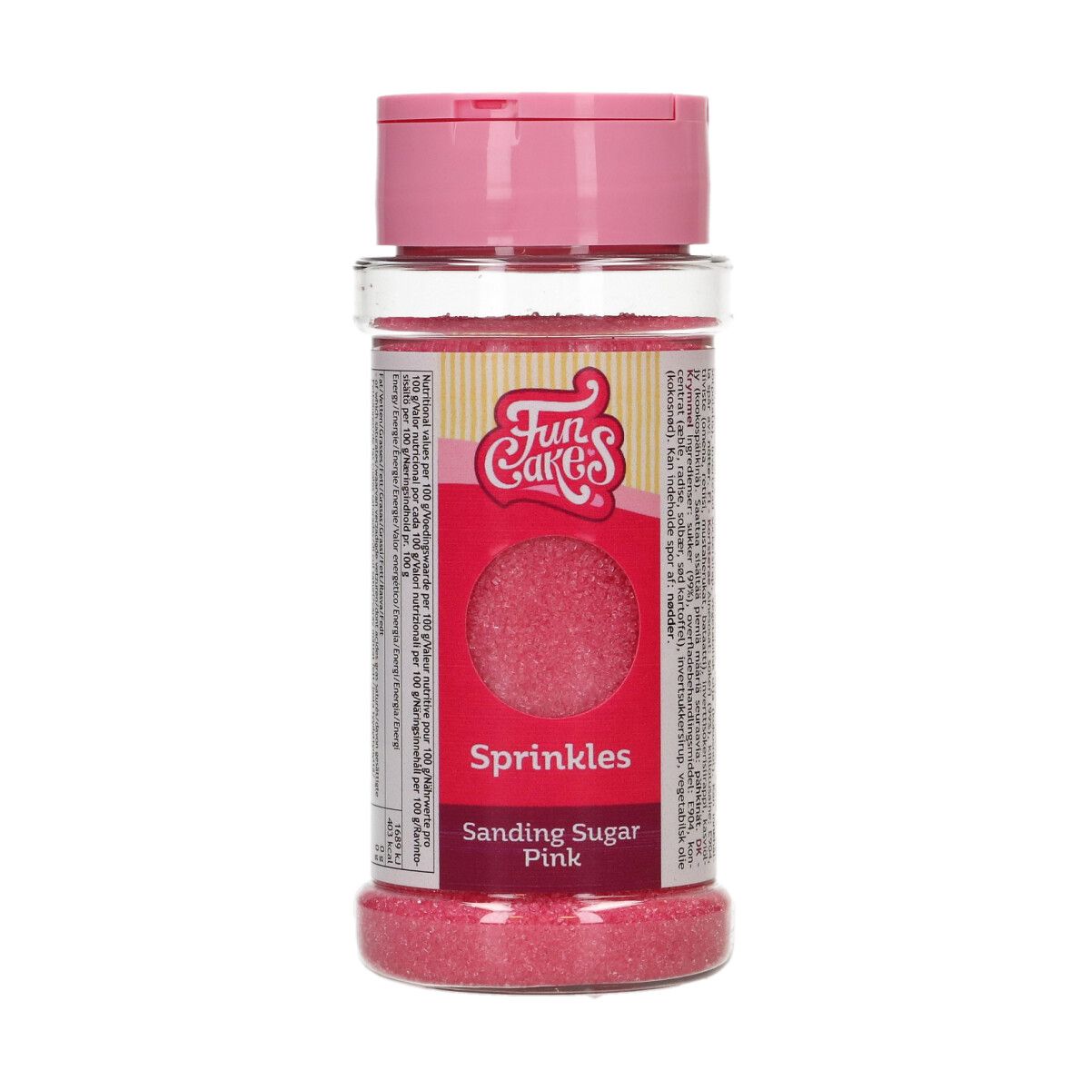 FunCakes Sanding Sugar 80g – Roze