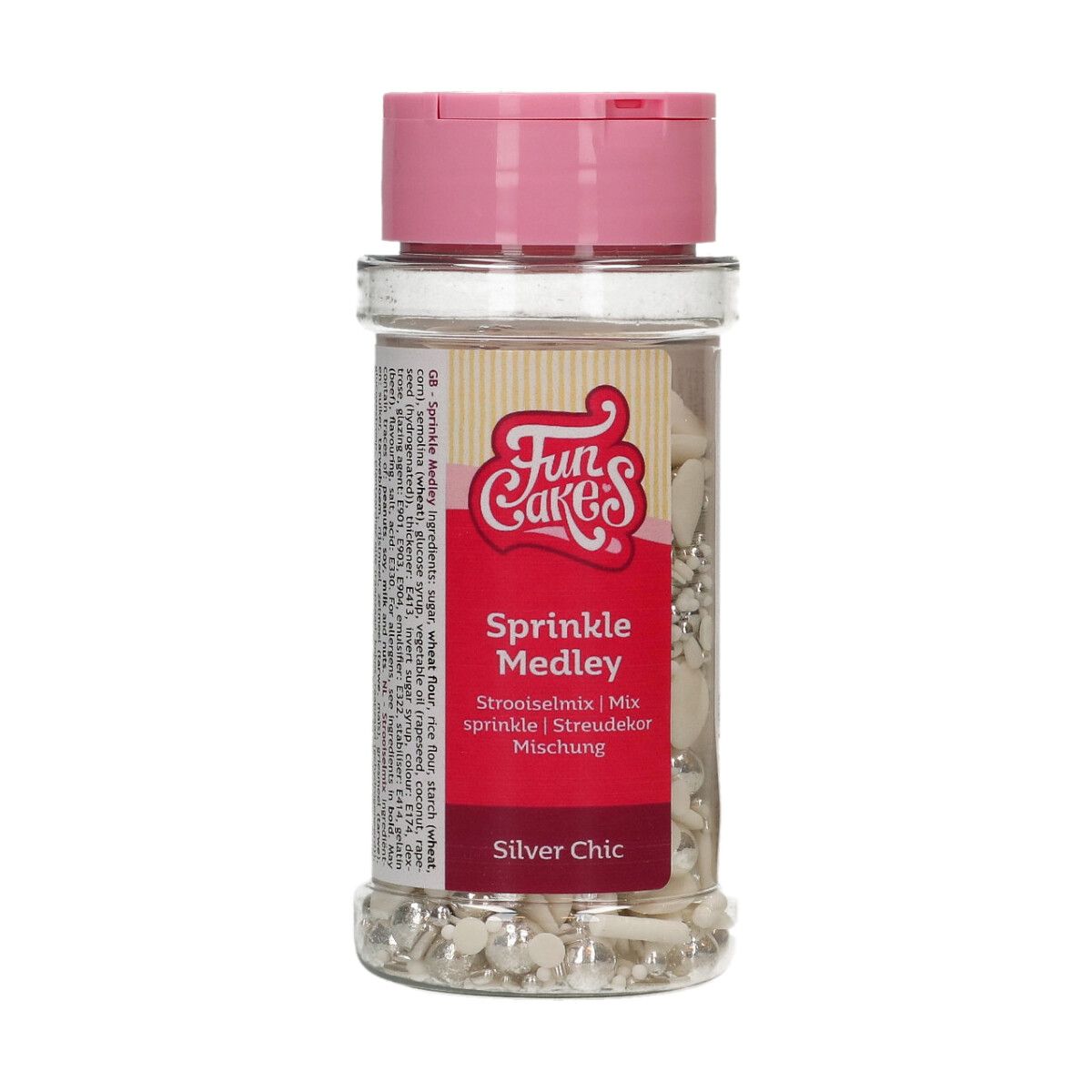 FunCakes Sprinkle Medley Silver Chic 65 g