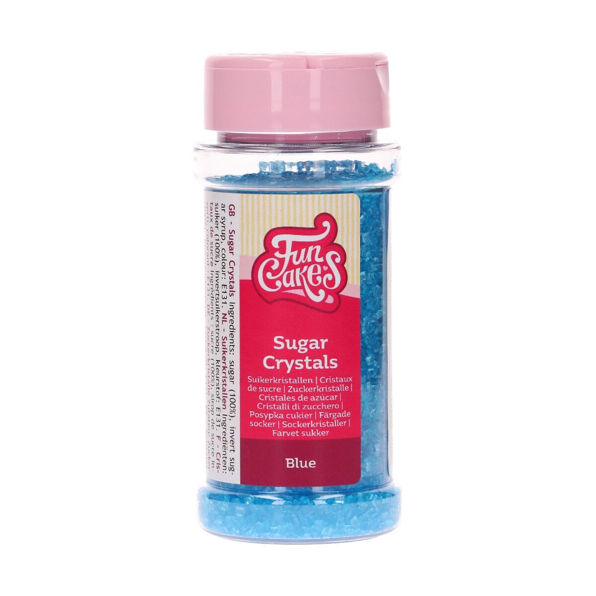 FunCakes Suikerkristallen Blauw 80 g - Afbeelding 2