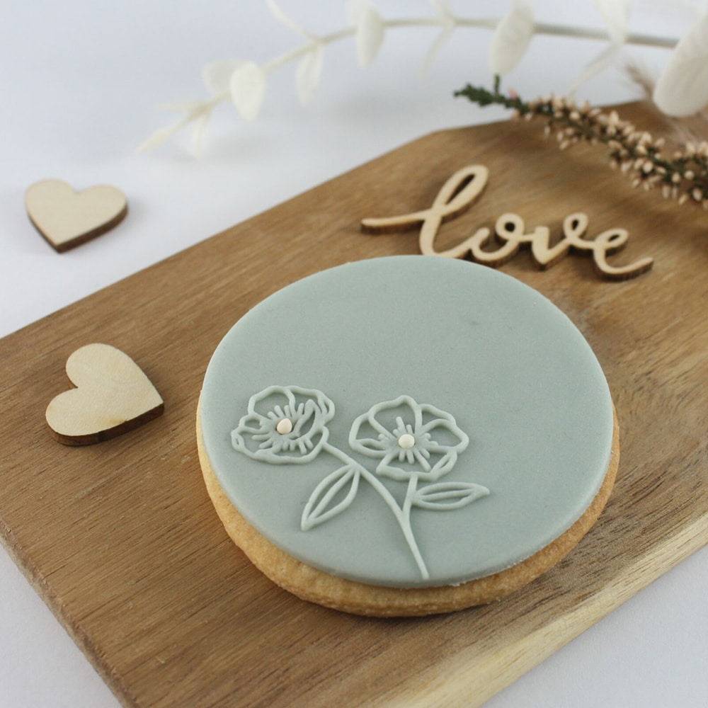 Impressed Stempel Twee bloemen - Afbeelding 2