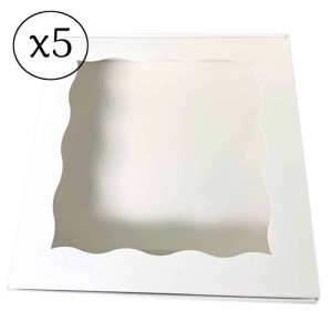 Koekjesbox – 20 x 20 x5 cm Set/5