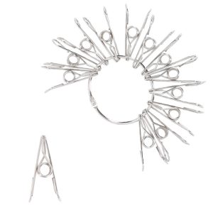 Metalen knijpers – set van 12 stuks