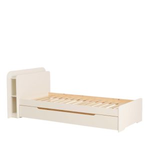 Bed Wit + bodem 90x200cm (excl. matras)