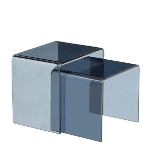 Bijzettafel glas (set van 2)