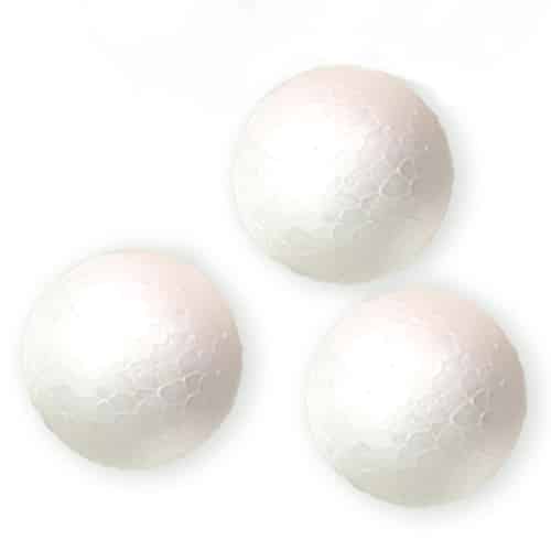 Styropor (Piepschuim) balletjes, ø 5 cm, 3st - Afbeelding 2