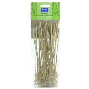 PME Bamboo Spiral Skewers, 18cm Set/50