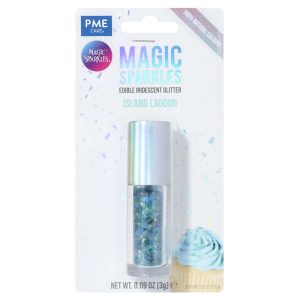 Magic Sparkles, Edible Iridescent Glitter – Island Lagoon (3g)
