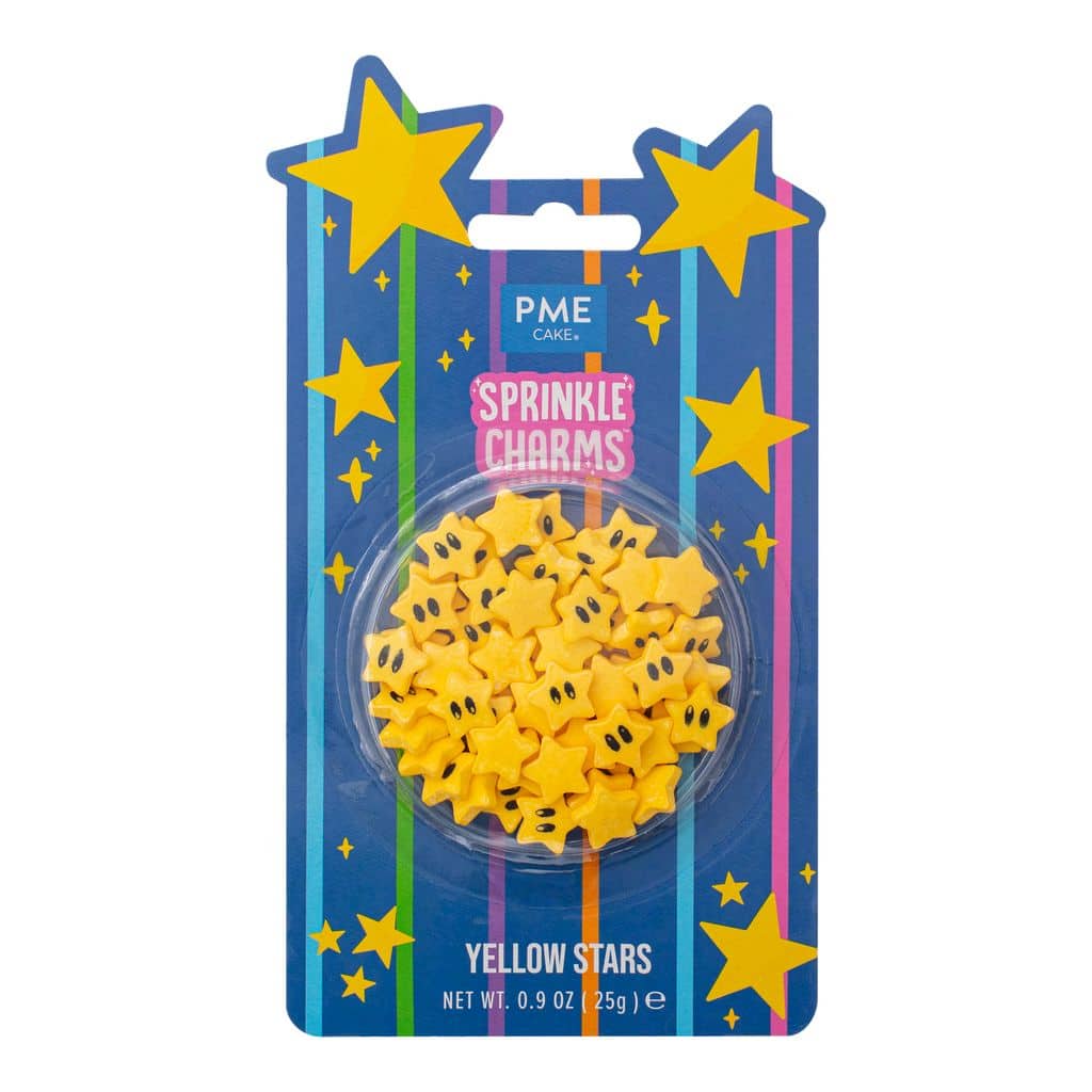 PME Sprinkle Charms – Yellow Stars (25g )