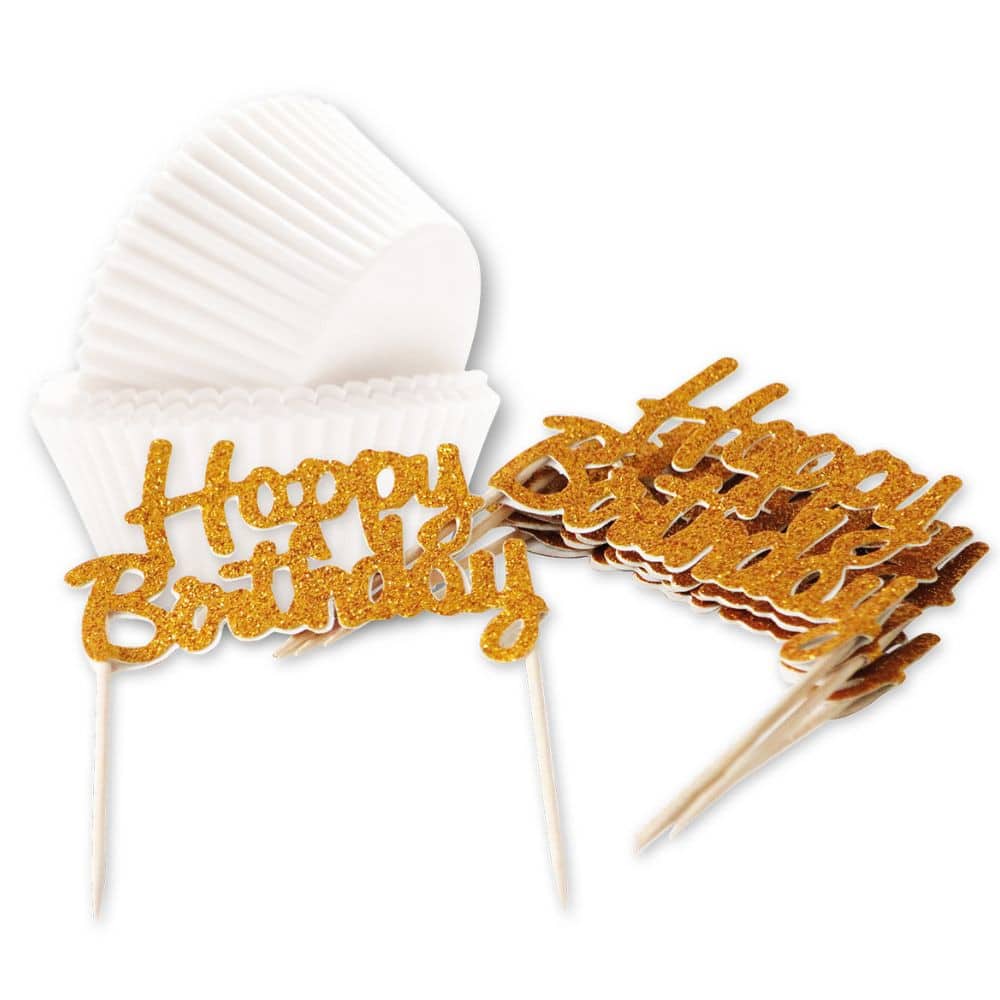 ScrapCooking Baking Cups met Happy Birthday Topper - Afbeelding 4