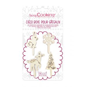 ScrapCooking Cake Toppers Woodland Set/4