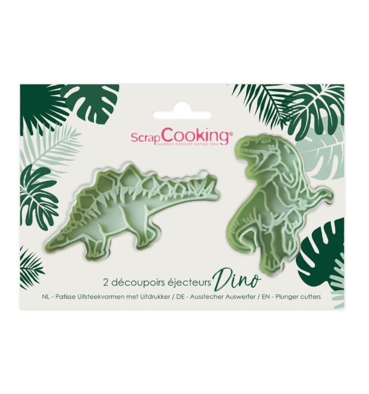 ScrapCooking Plunger Cutters Dino Set/2