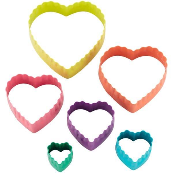Wilton Dubbelzijdige Uitstekers Hart Set/6 - Afbeelding 4