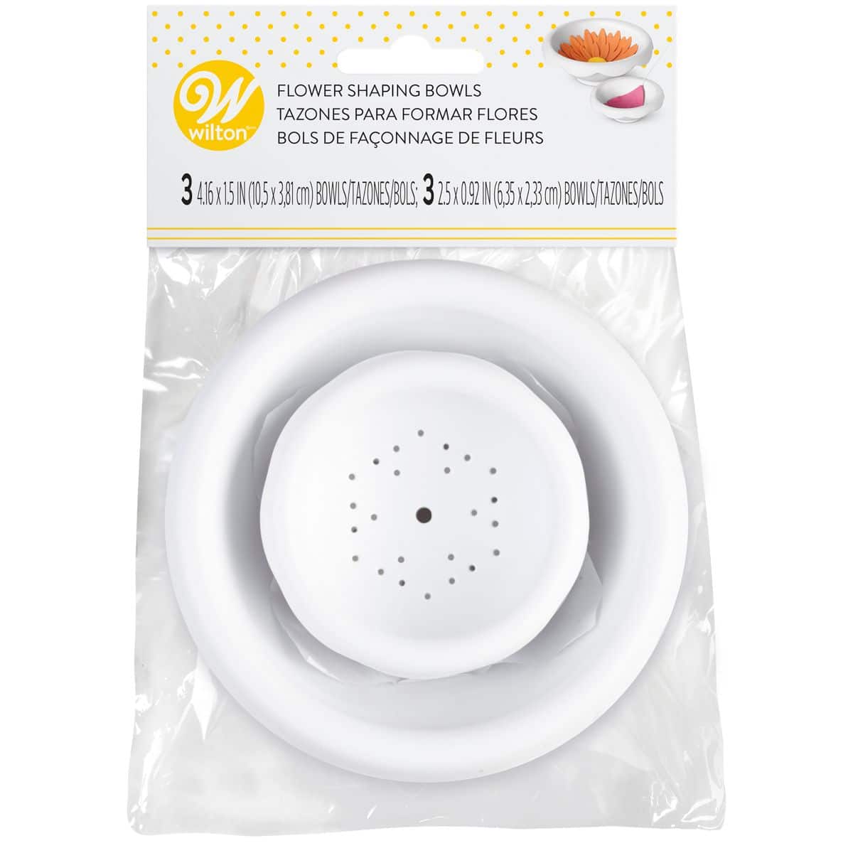 Wilton Flower Shaping Bowls Set/6 - Afbeelding 2
