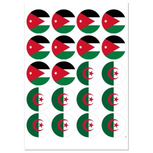 Eetbare Cupcake Toppers WK 2026 | Jordanië – Algerije