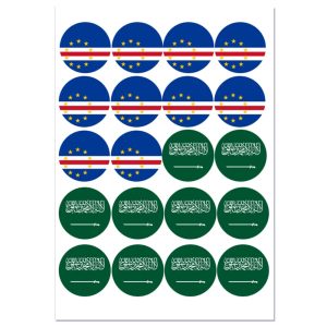 Eetbare Cupcake Toppers WK 2026 | Kaapverdië – Saudi-Arabië